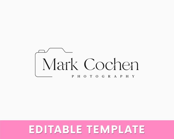 Photography Logo Templates, Camera Logo Design, Watermark logo, Initials Logo, Branding Logo, photographer logo design, Photo Watermarks