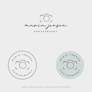 Photography Camera logo design, Watermark Logo Design, Modern Photography Logo, Minimalist Logo, Photography Logo, Branding Cam Icon Logo