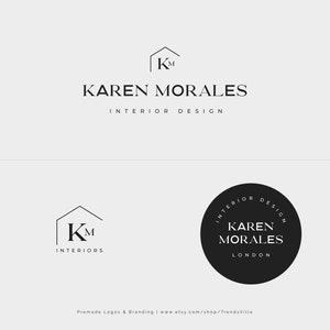Premade logo design and branding kit, Business logo, Minimalist logo, House logo, Real Estate logo, Text logo, Modern logo, Initial logo