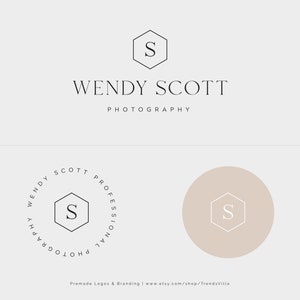 Premade logo design, Initials Logo, Photography Logo, Name logo, Text logo, Nail logo, Interior design logo, Modern logo, Poligonal logo