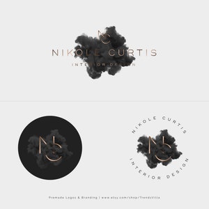 Gold logo, Beauty logo, Interior design logo, Brow logo, Premade logo design, Nail logo, Modern logo, Signature logo, Minimalist logo