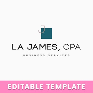 DIY CPA Branding Kit Logo Template Bundle | Editable Accounting Logo Design | Bookkeeping Logo | Preparation Logo | Financial Services Logo