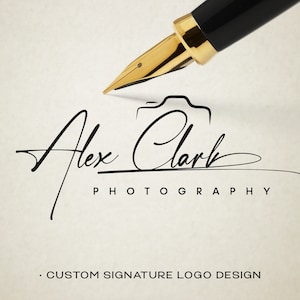 Design de logotipo personalizado assinatura personalizada, design de logotipo com nome personalizado