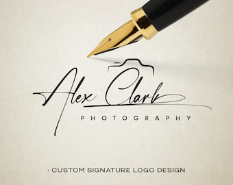 Custom logo design custom signature, personalized name logo design