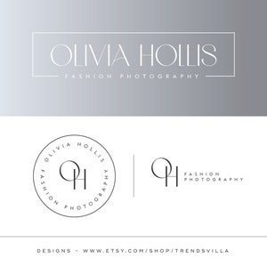 Design de logotipo de fotografia, logotipo de iniciais, logotipo de fotografia, logotipo de monograma de nome, logotipo de moda, logotipo de design de interiores, logotipo moderno, logotipo personalizado