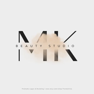 Premade logo design, Beauty logo, Text logo, Watercolor Monogram logo, Interior design logo, Modern logo, Signature logo, Minimalist logo