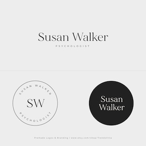 Psychologist Logo Design, Mental Health Logo, Psychology Counseling Logo, Life Coach Logo, Therapy Mind Logo, Psychologist, Elegant Logo