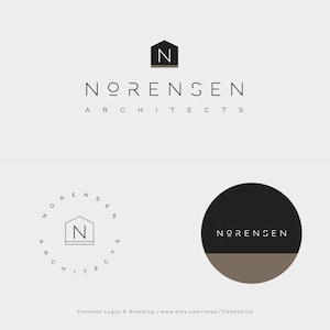 Premade logo design, Interior design logo, Elegant logo, Minimalist logo, Boutique logo, Business logo, Modern logo, Architecture logo, AL1