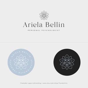 Premade Logo Design, Psychologist Logo, Mental Health Logo, Psychology Logo, Life Coach Logo, Beauty Logo, Mandala logo, Flower Logo