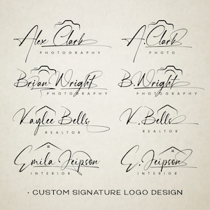 Benutzerdefinierter Namenssignatur-Entwurf, personalisiertes handgeschriebenes Art-Signatur-Logo, Namenslogo kundenspezifisches Design