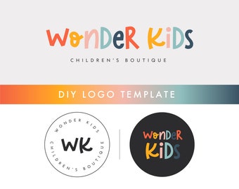 Children&#39;s Boutique Logo | Clothing Boutique Logo Design | Editable Logo Designs | Branding Logo, Funny Logo | Baby Logo | Business Branding