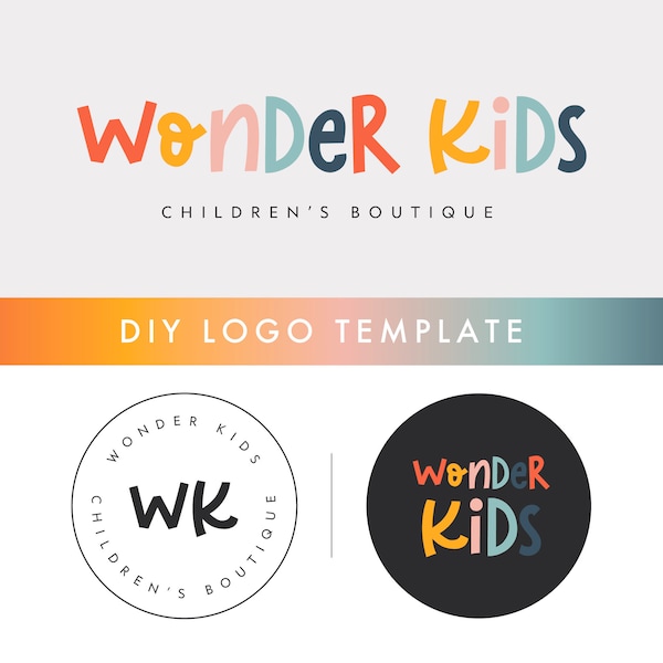 Children's Boutique Logo | Clothing Boutique Logo Design | Editable Logo Designs | Branding Logo, Funny Logo | Baby Logo | Business Branding