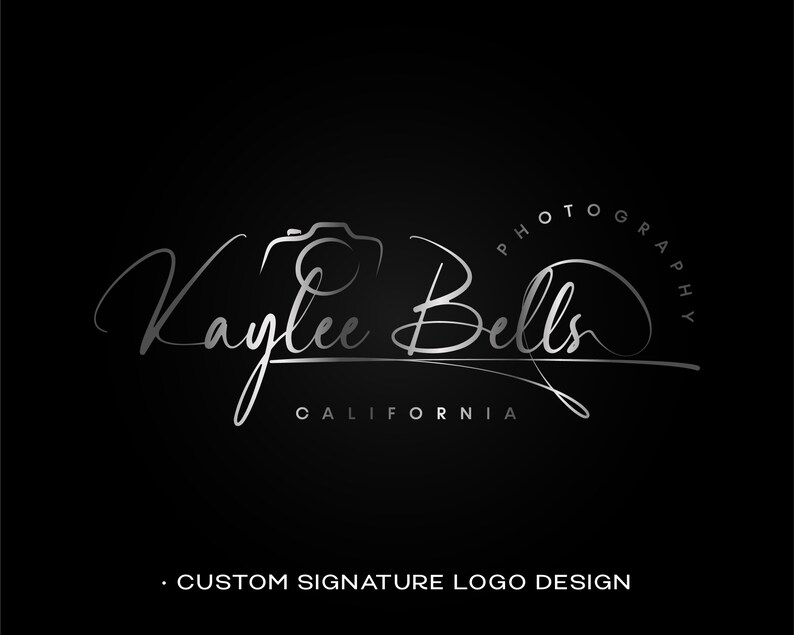 Photography Camera Logo , Photography Custom Logo, Signature Logo ...