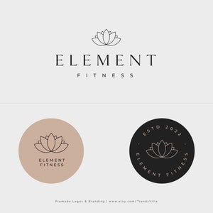 Fitness Logo Design, Fitness Coach, Personal Trainer, Yoga Logo, Workout, dumbbell, gym, cross fit logo, Gezondheid en Wellness Logo, vooraf gemaakt