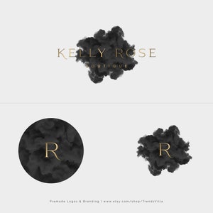 Boutique Logo, Beauty logo, Watercolor, Text logo, Nail logo, Gold logo, Interior design logo, Modern logo, Signature logo, Minimalist logo