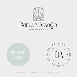 Premade Spiritual Logo, Spiritual Guidance, Boho Logo, Branding, Simple Minimalist Logo, Feminine Boutique Logo, Spiritual Medium Moon Star