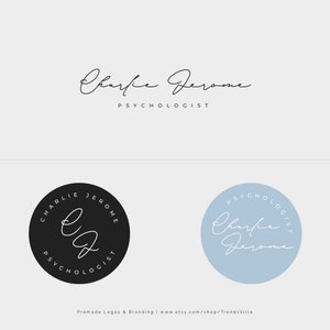 Premade Logo Ontwerp, Psycholoog Logo, Geestelijke Gezondheid Logo, Psychologie Logo, Life Coach Logo, Schoonheid Logo, Handgeschreven Logo