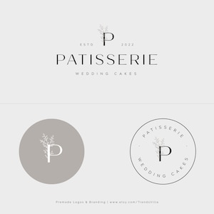 Premade Bakery Logo, Cake Logo, Bakery Logo Design, Cake Business Logo, Bakery Business Logo, Shop Logo, Wedding Cake Logo, Cooking logo