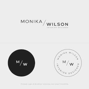 Modern Business Logo, Brand Package, Minimal Logo Design, Premade Logo, Photography, Watermark Logo, Minimalist Logo, Interior Design Logo