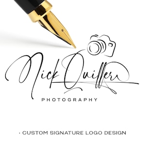 Fotografie Logo, Signatur Logo, Handgeschriebenes Logo, Handgeschriebenes Signatur Logo, Modernes Logo, Logo Minimal, Fotograf Wasserzeichen Logo