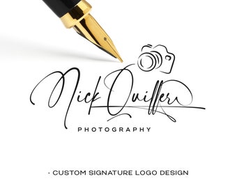 Photography Logo, Signature Logo, Handwritten Logo, Handwritten Signature Logo, Modern Logo, Logo Minimal, Photographer Watermark Logo
