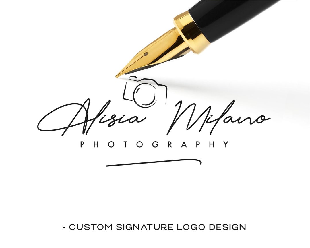 Camera Logo for Photography, Custom Logo, Signature Logo, Photography ...