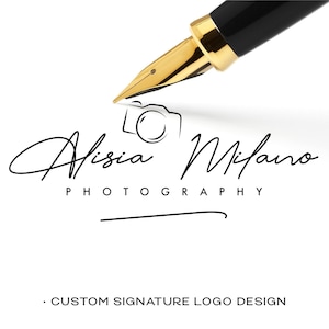 Camera Logo for Photography, Custom Logo, Signature Logo, Photography Logo, logo photography handwritten, Photography Watermark Logo