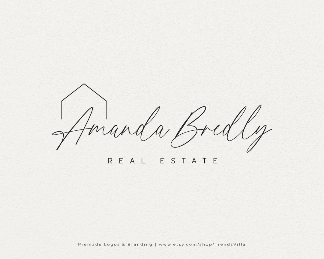 Real Estate Logo Template Editable Logo DIY Real Estate Etsy