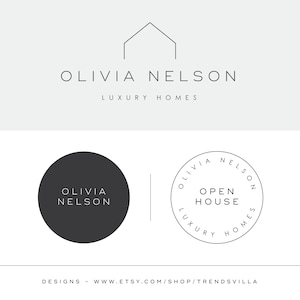 Real Estate logo design, Realtor Branding Kit, Interior Designer Logo Branding Package, Interior design logo, House Logo, Minimalist Logo