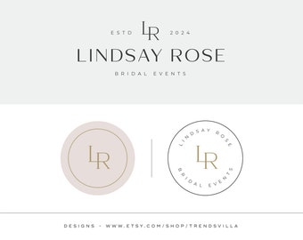 Branding Kit, Minimalist Logo, Premade Logo, Event Planner Logo, Wedding Planner Logo, Photography Logo, Bridal Event Logo, Elegant, Modern