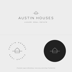 Premade Real Estate Logo Design, Logo, House Logo, Branding Kit, Real Estate Branding Kit, Business Logo, Luxury Real Estate Branding