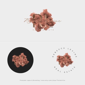 Vorgefertigtes Real Estate Logo Design, Realtor Logo, Gold Logo, Text Logo, Agent House Logo, Signatur Logo, Modernes Logo, Business Branding Kit