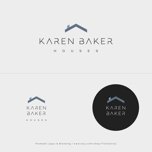 House Logo Design, Real Estate Logo, Elegant Realtor Logo, Minimalist House Logo, Simple Logo, Premade Logo, Watermark Logo