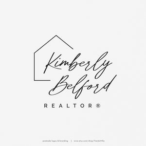 Real Estate Logo Design, House Logo, Realtor Logo, Font Real Estate Logo, Realtor Luxury Branding, Realty House Logo