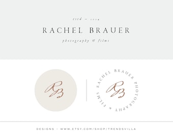 Kit de marca de fotografía, diseño de logotipo, diseño de logotipo personalizado, logotipo prefabricado, logotipo de boda, logotipo de fotografía, diseño de logotipo de empresa, sello de logotipo