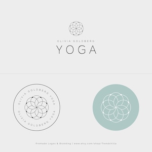 Premade Logo, Fit Logo, Mandala Logo, Yoga teacher logo, Zen Logo, Life Coaching, Yoga Logo, Wellness Logo