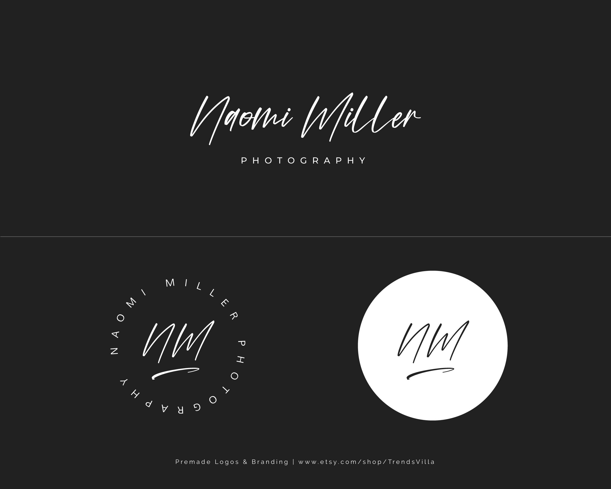 Photography Watermark Logo, Photography Logo, Minimalist Logo