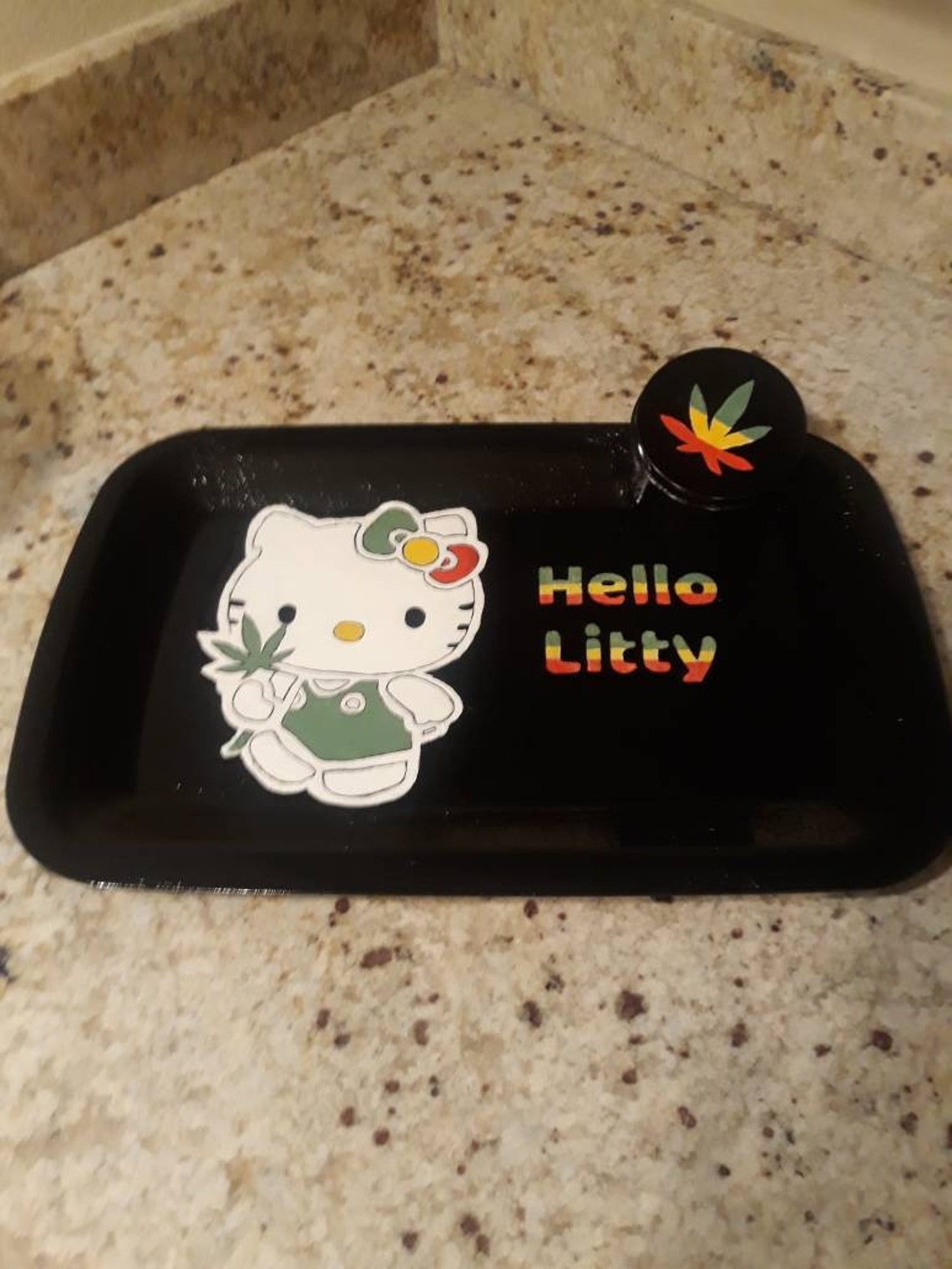Hand Painted Rolling Tray Hello Kitty Best Seller 2020 Top Etsy
