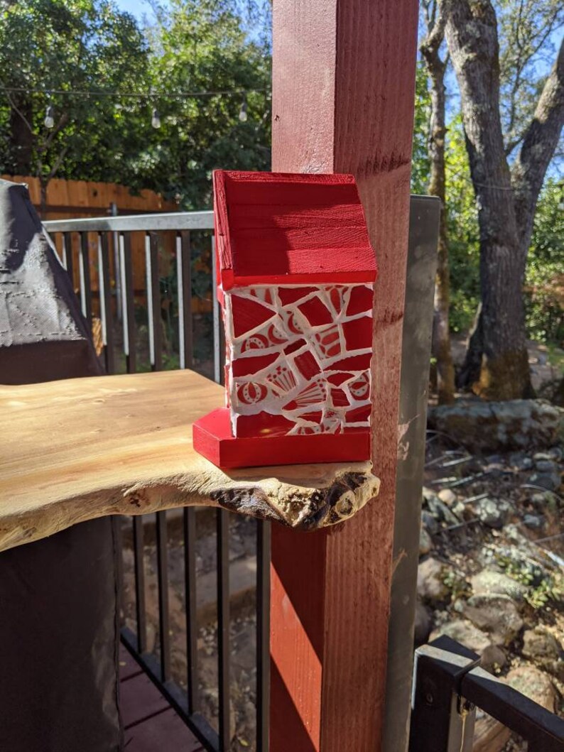 The Home Sweet Home Mosaic Birdhouse