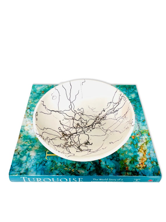 Horsehair Raku Pottery Bowl