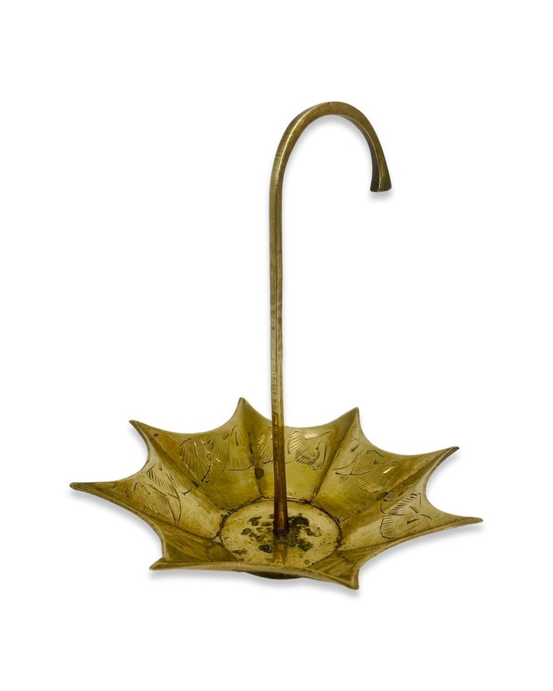 Vintage Brass Umbrella Catch All Disc Etsy