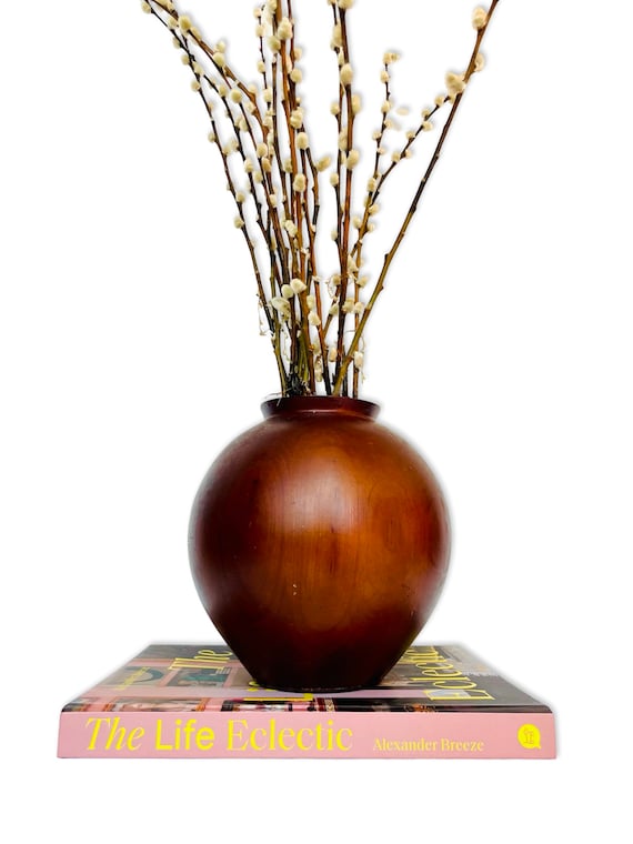 Vintage Wooden Vase