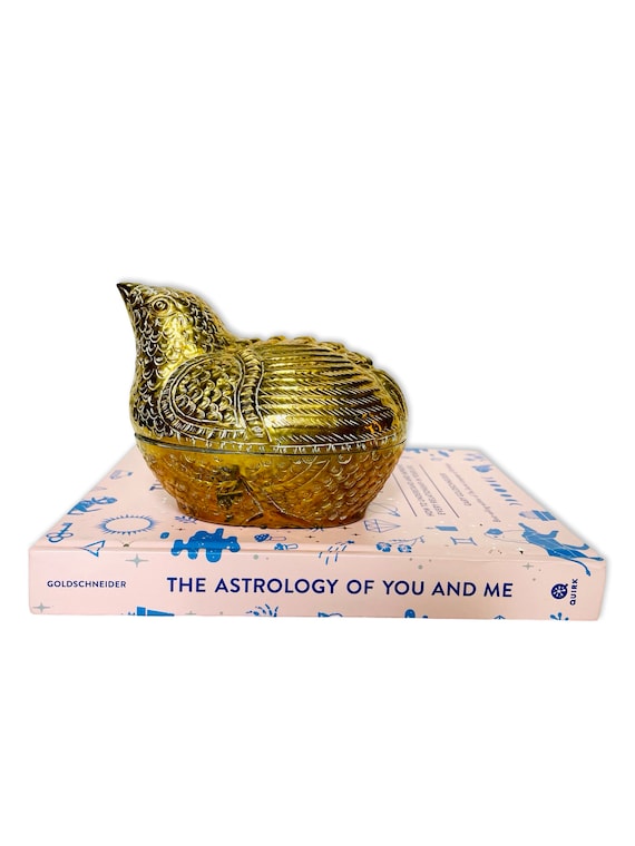 Vintage Neiman Marcus Brass Bird Box
