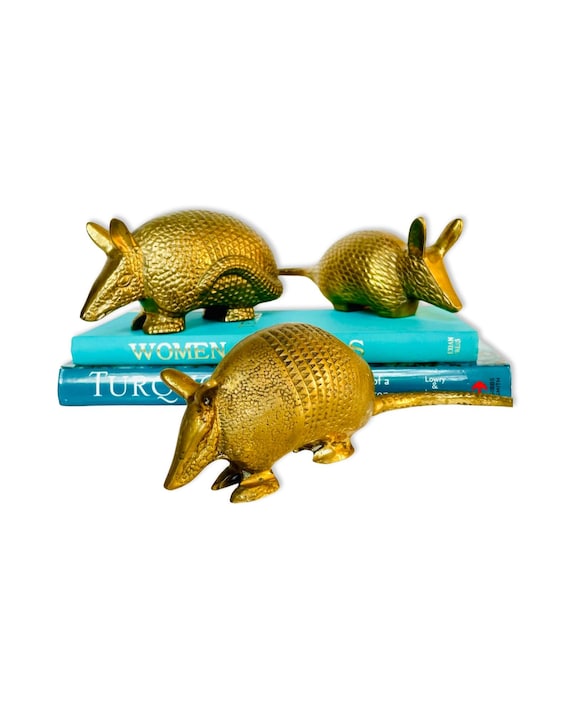 Vintage Mid-Century Brass Armadillo