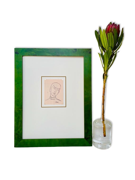 Portrait in Pink - Original Sketch Art by G. Relens