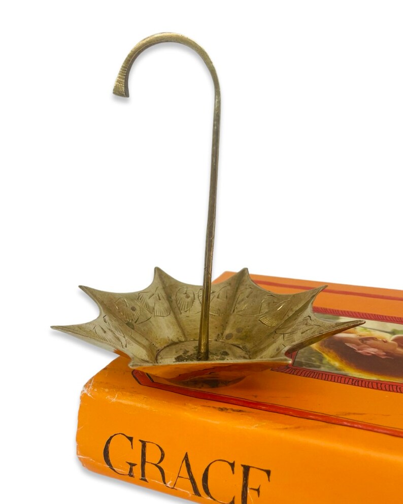 Vintage Brass Umbrella Catch All Disc Etsy