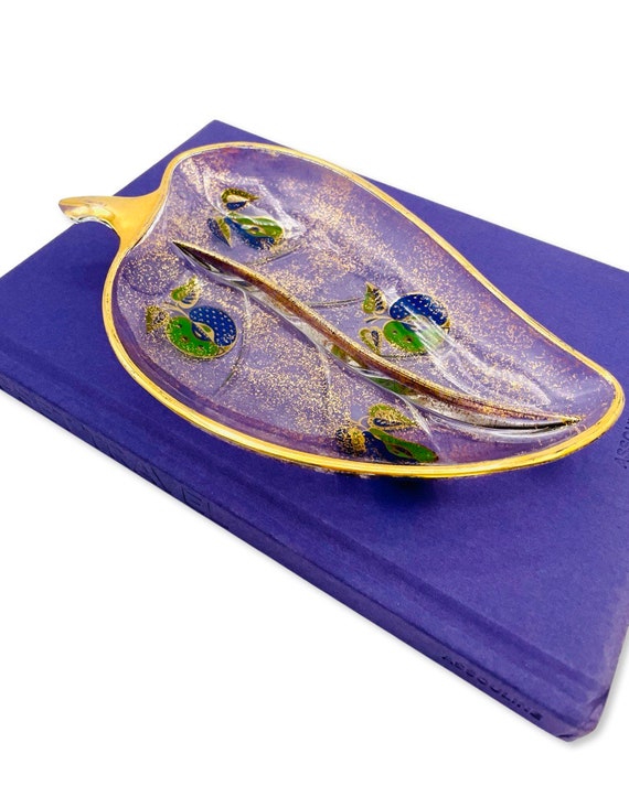 Vintage Mid-Century Georges Briard Divided Leaf Trinket Dish