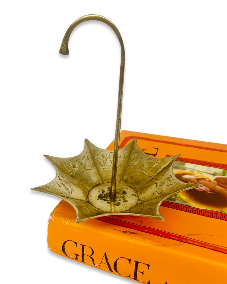 Vintage Brass Umbrella Catch All Disc Etsy