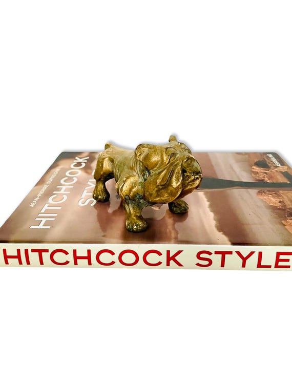 Vintage Solid Brass Bulldog Dog
