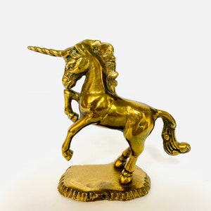 Vintage Solid Brass Unicorn